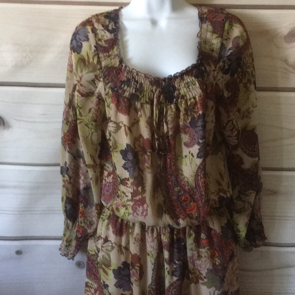 NWOT Xhilaration Long Sleeves Brown Dress